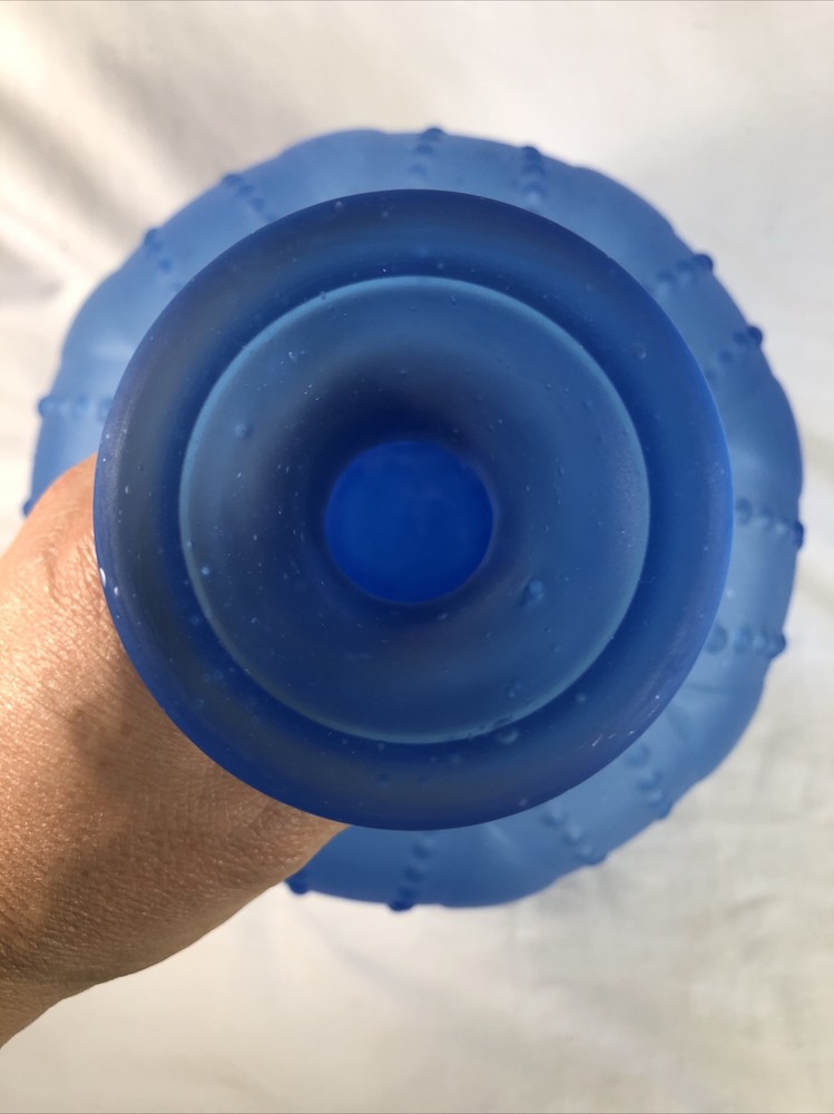 Large Blue Decanter 14" Tall