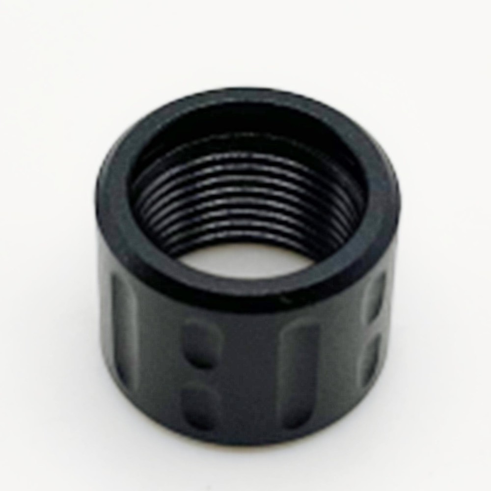 BZGREEN 2 Pack Thread Protector for 1/2 * 28 .22LR, .357- Aluminum, Black