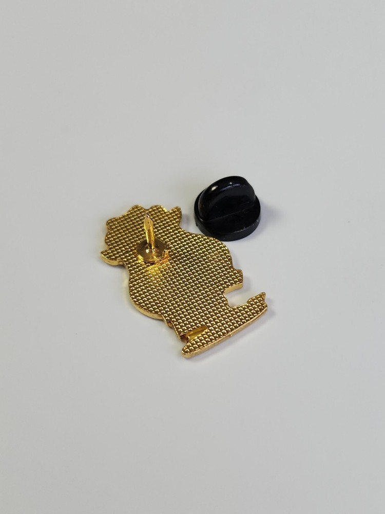 Cow With Big Head & Pink Bow Lapel Pin