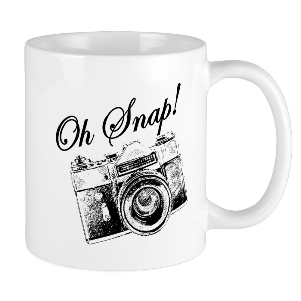 11oz mug OH SNAP CAMERA - Printed Ceramic Coffee Tea Cup Gift