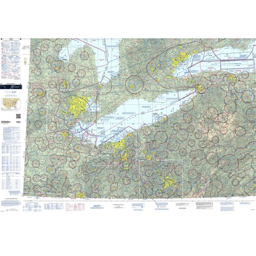 FAA Chart: VFR Sectional Chart Detroit - Always Current - Select Cycle Date