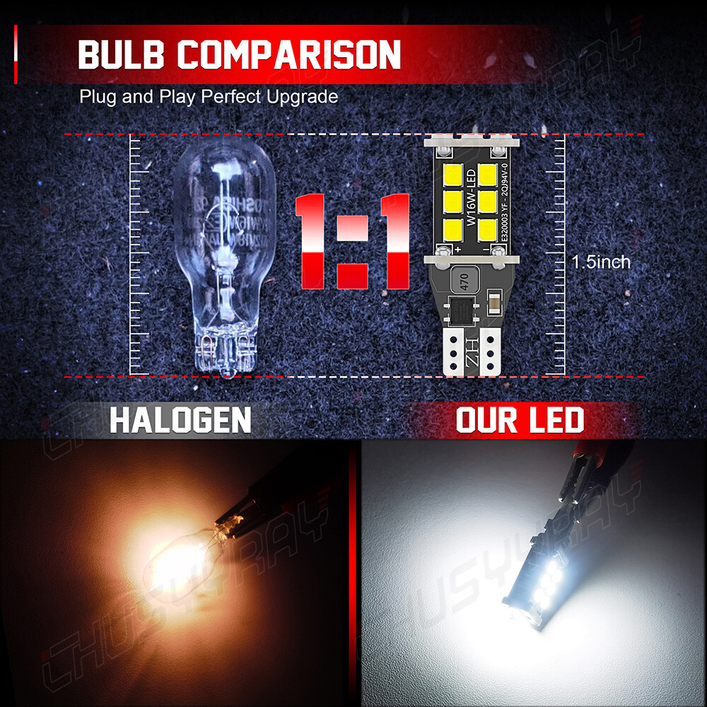 Error Free White 921 LED Reverse Backup Light Bulbs For 2007-2013 BMW X5 E70