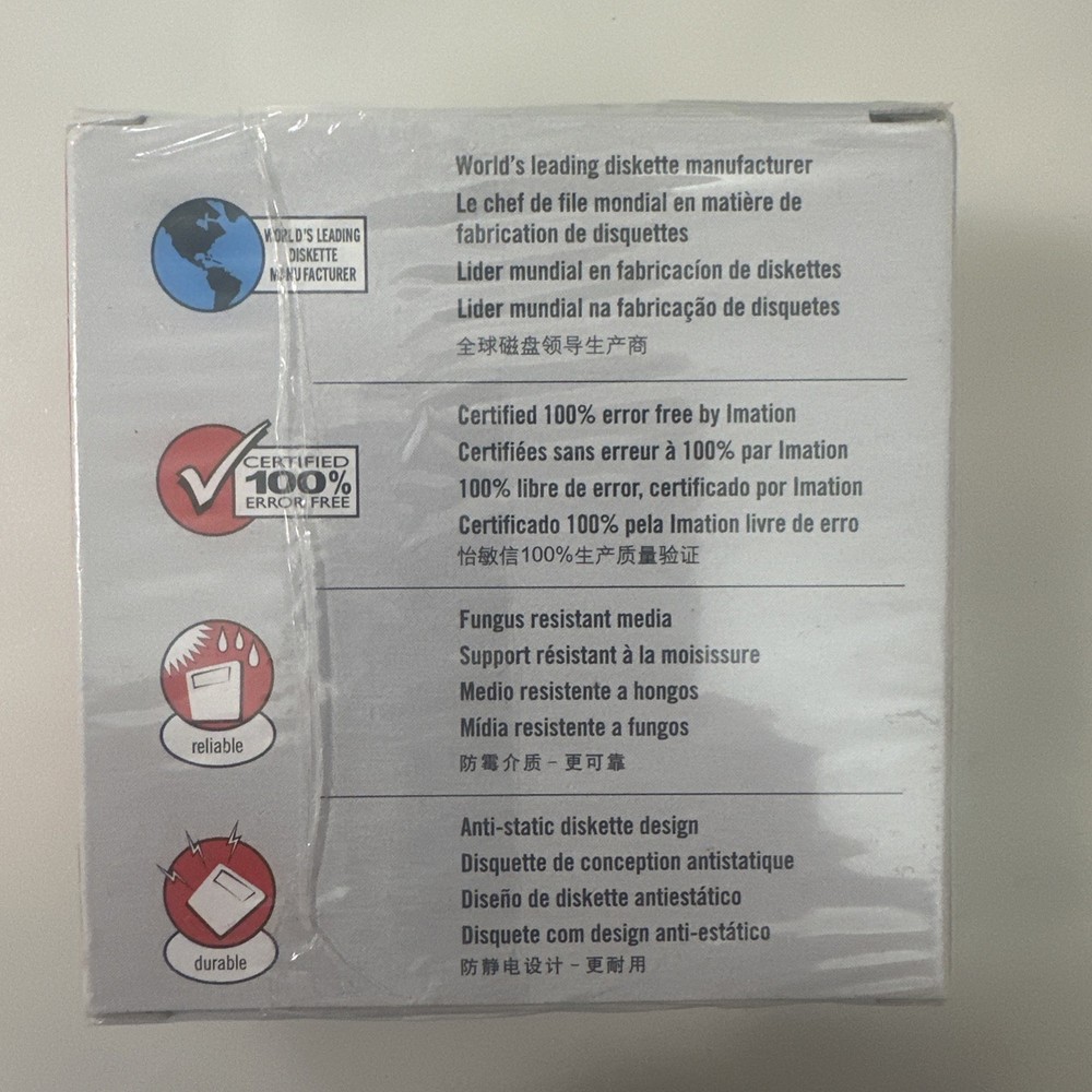 Genuine Imation IBM Formatted 2HD 1.44 Diskettes (10 Pack)