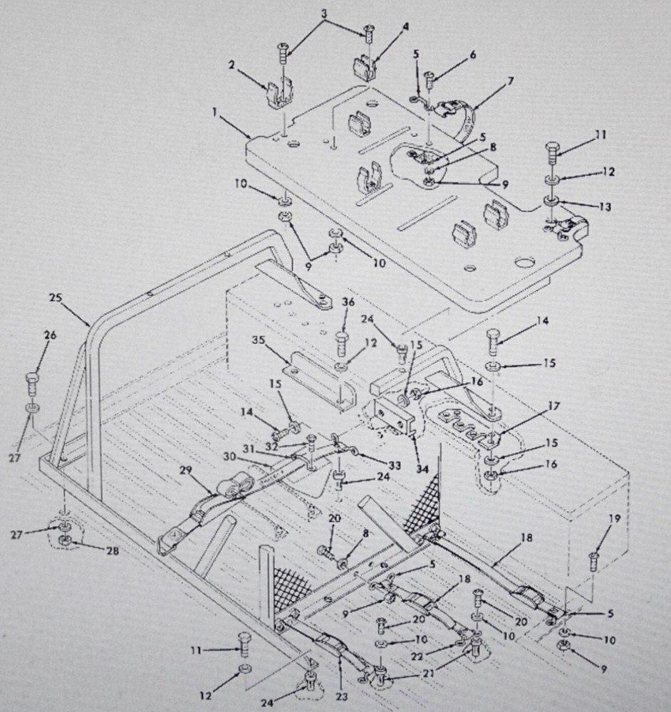 HMMWV M998 tie down strap 44647-17 webbing cargo top strap down 12339816