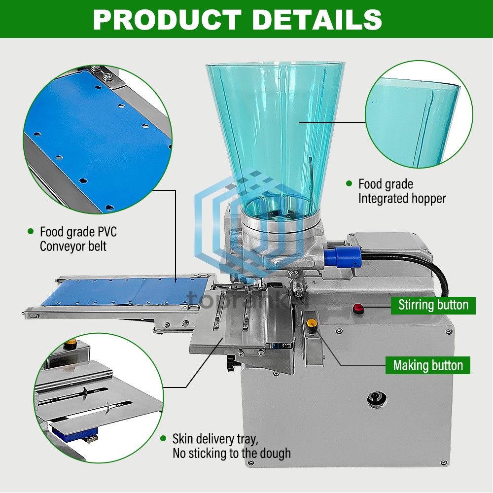 9cm Commercial Semi-Automatic Fried Dumpling Samosa Maker Semi-Automatic Machine