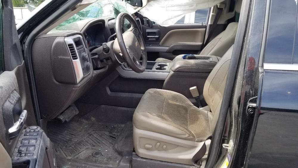 18 CHEVY SILVERADO 1500 FRONT CENTER FLOOR CONSOLE ASSEMBLY BROWN