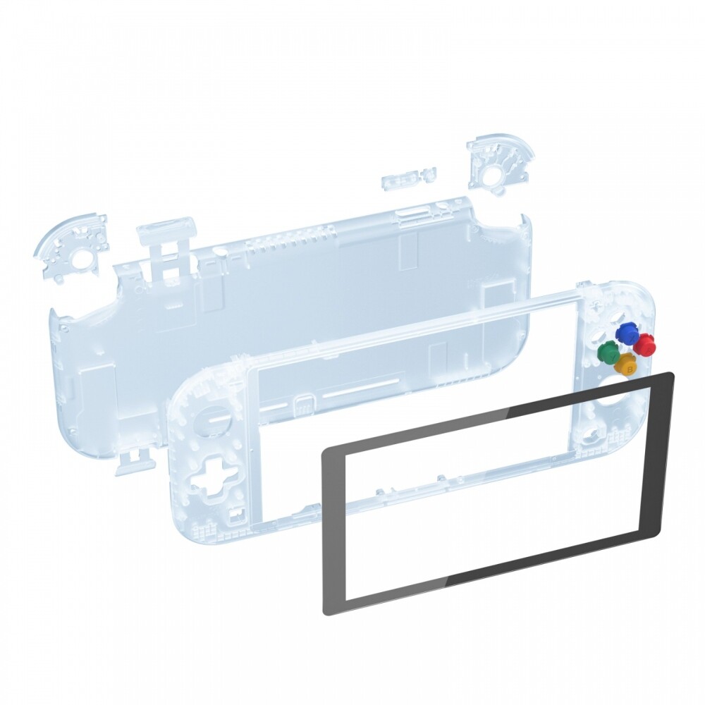 eXtremeRate Shell Screen Protector Buttons Replacement for Nintendo Switch Lite