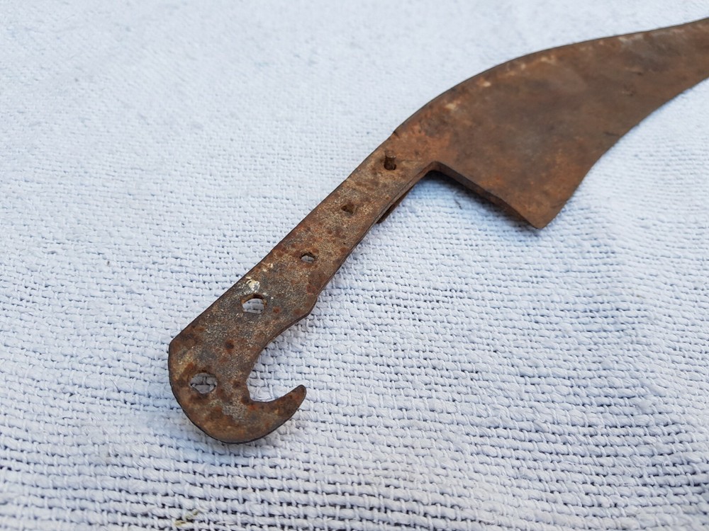 Vintage Primitive Handmade Unique Shape Long Iron Dagger Khanjar Blade (I) DG27