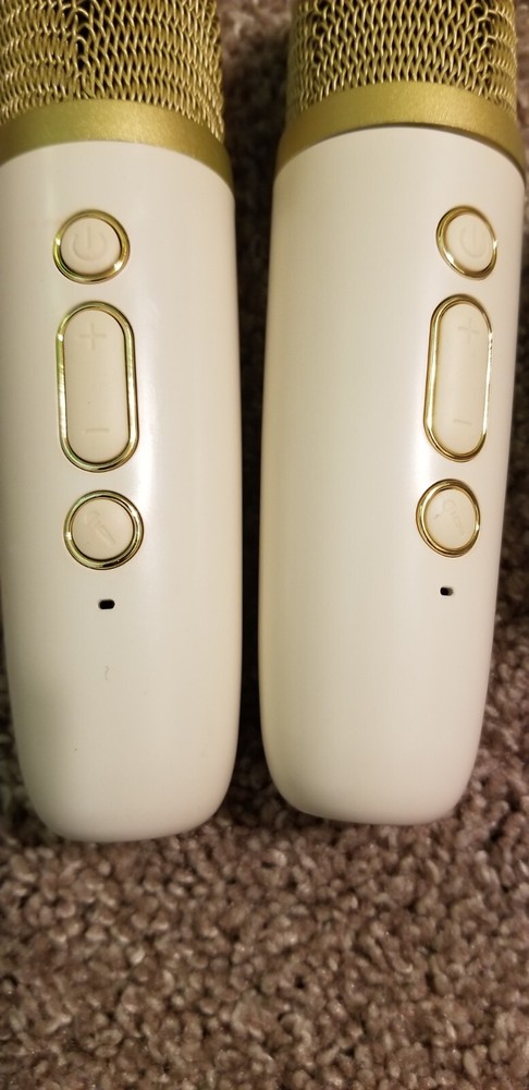 Compact Karaoke Machine 2 Mics Gold