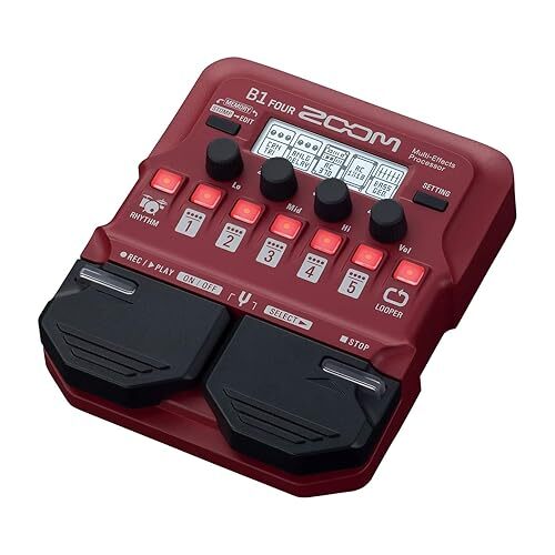 ZOOM B1 Four Multi Effect Processor Stomp Pedal for Bass w/ Tracking NEW