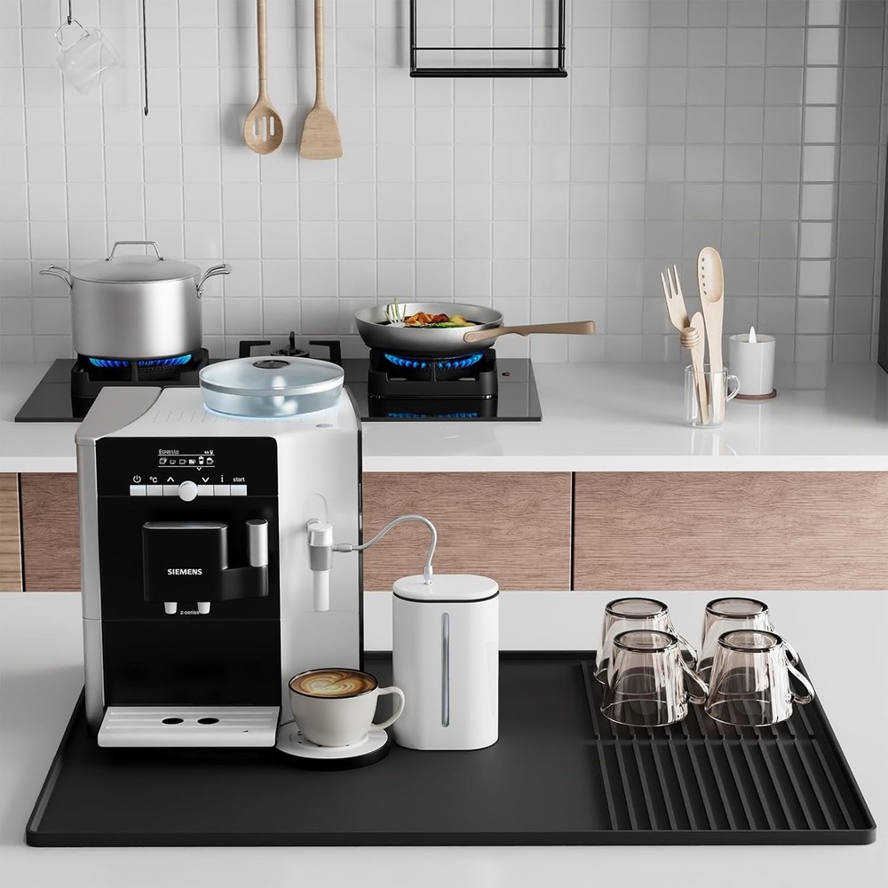Silicone Coffee Mat with Raised Edges