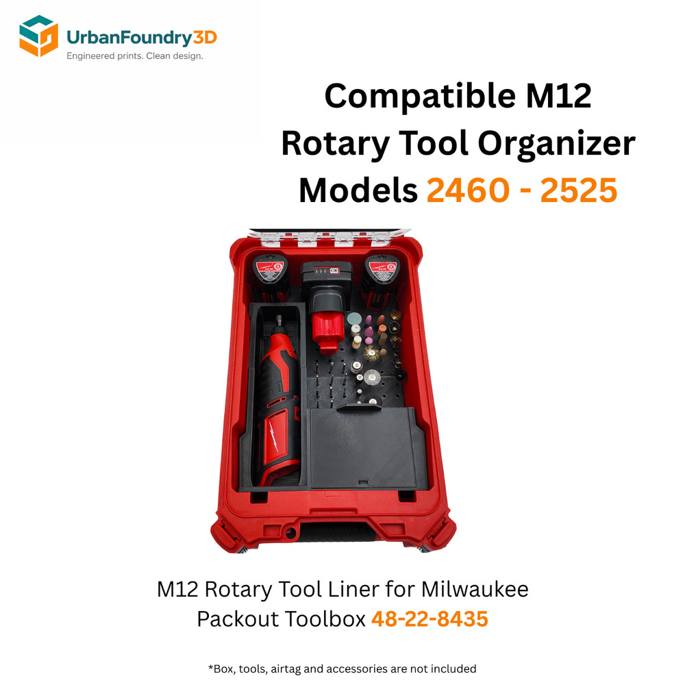 M12 Rotary Tool Organizer Liner - Insert Only
