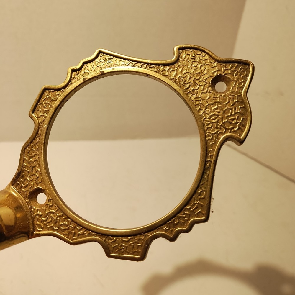 ANTIQUE Vintage BRASS Front Entry DOOR HANDLE Pull 11" Architecturally Beautiful