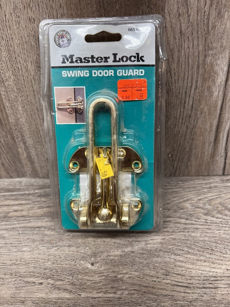 Master Lock Swing Door Bolt Brass 6150DTGt Bolt Latch Front Door Security - New