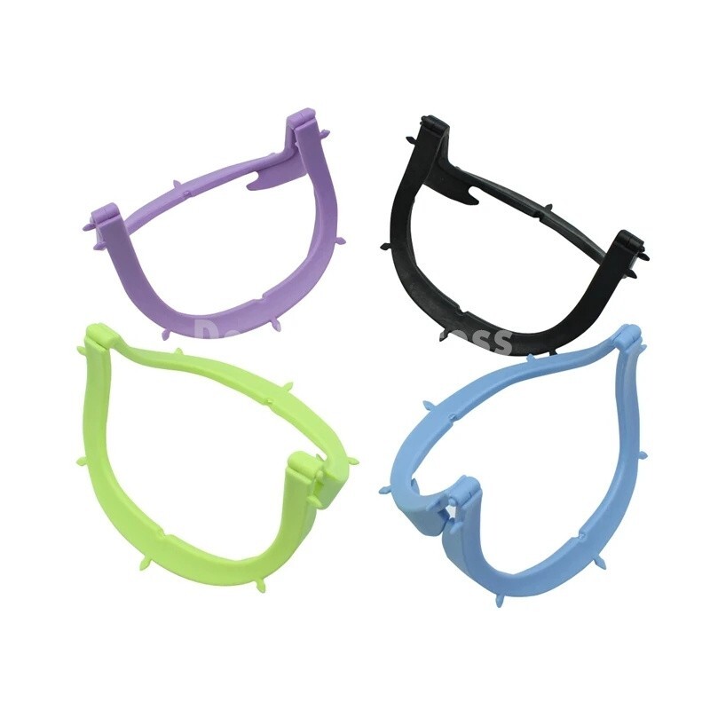 4pcs Dental Foldable Frame X-Ray Film Holder Rubber Dam Sheets Frames Plastic