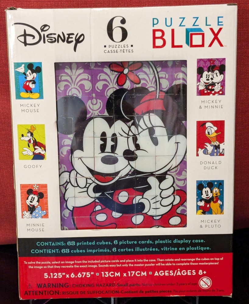 Brainwright Puzzle Blox: Disney 63 Piece 6-Sided Cubes-Makes 6 Different Puzzles