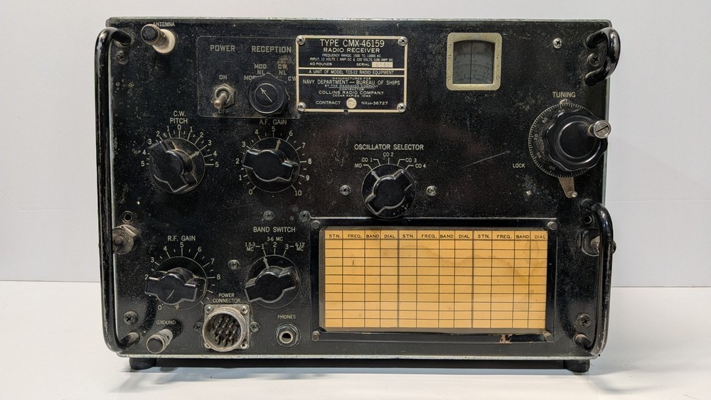 Collins WWII Navy TCS-12 Shortwave Receiver