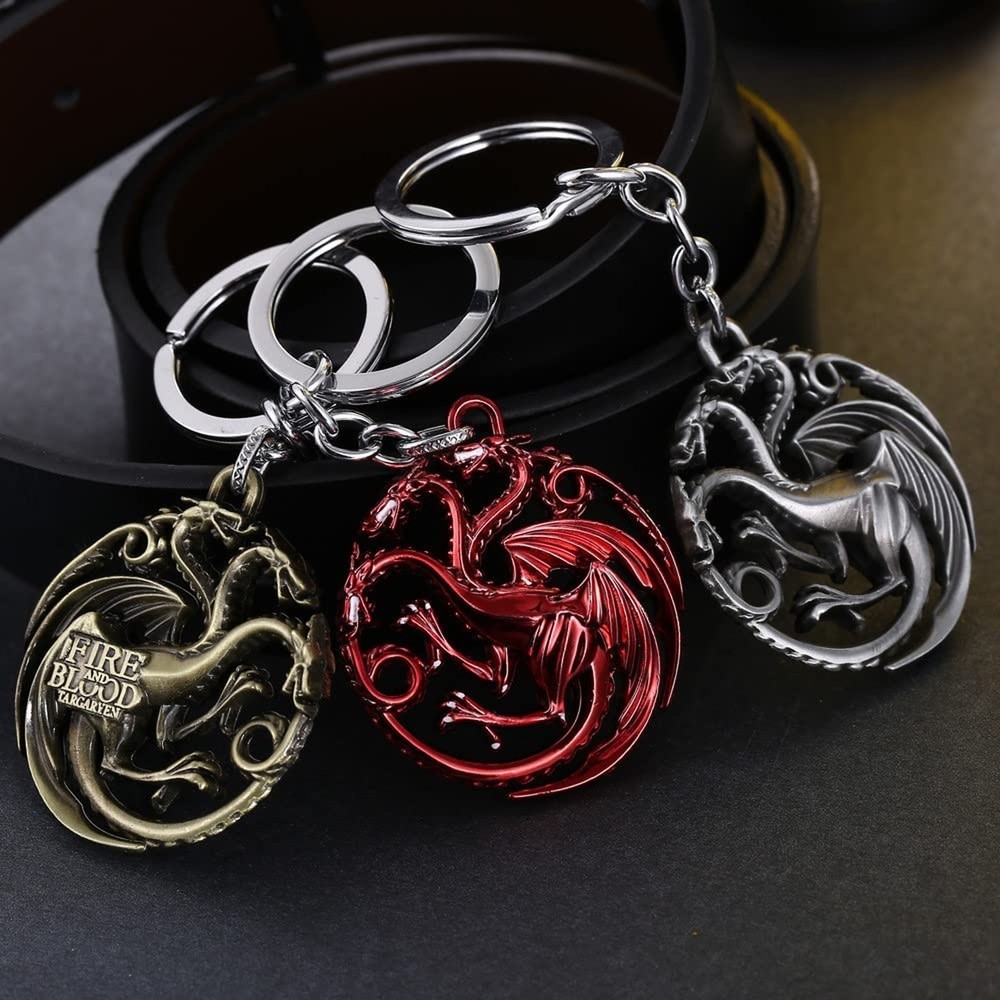 Dragon Key Chain Targaryen Key Chain Red