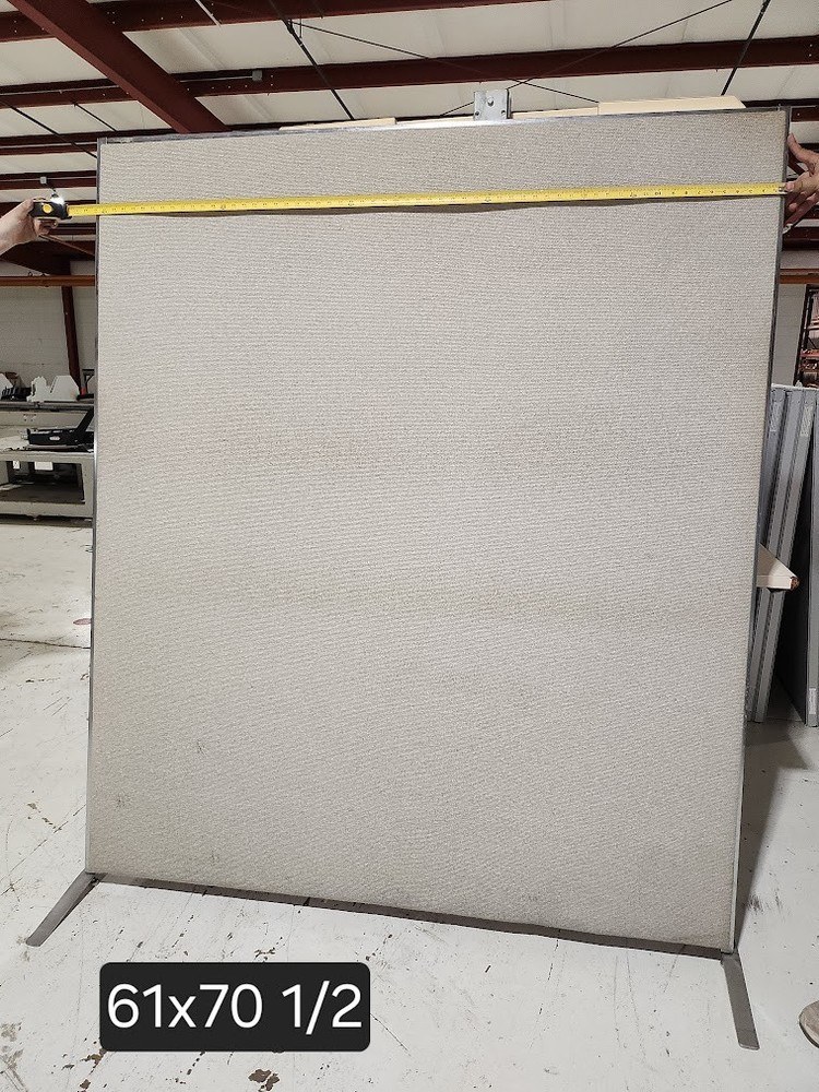 Assorted sizes cloth covered cubicle panels
