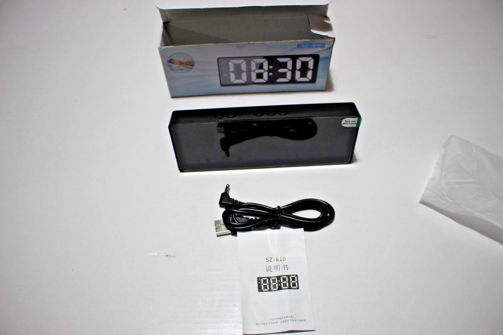 LED CLOCK SZ-810 BLACK