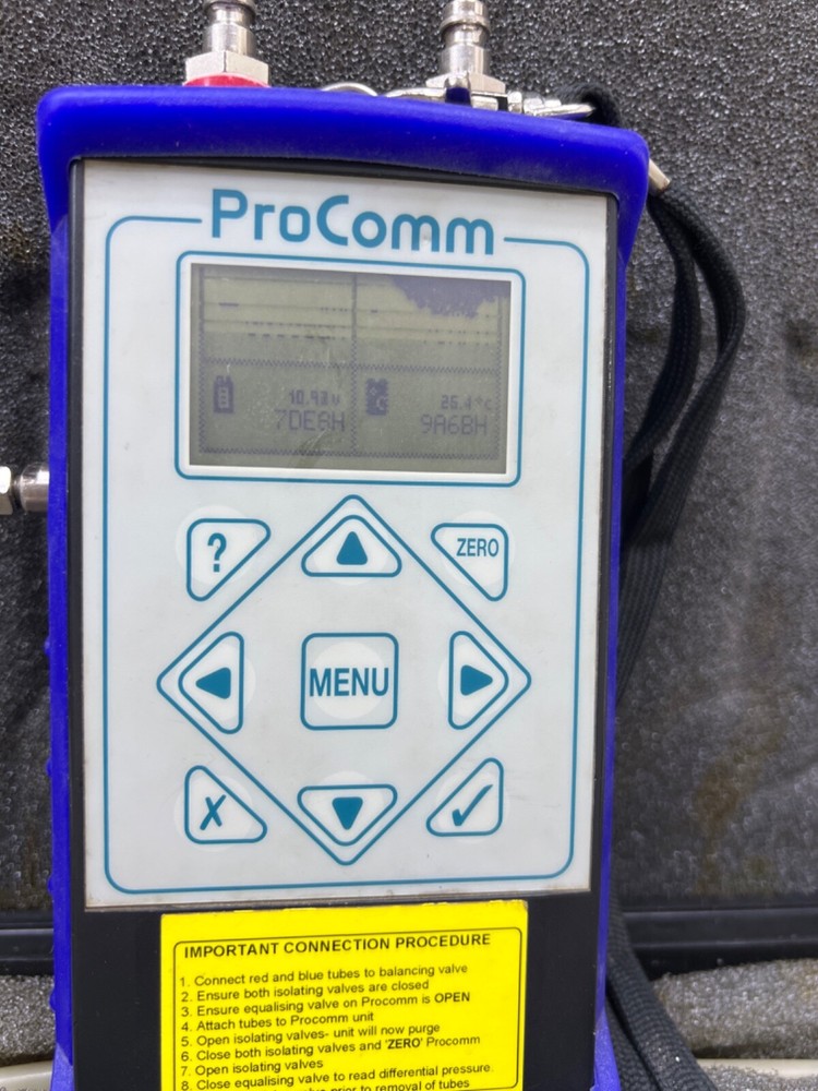Hattersley procomm digital manometer