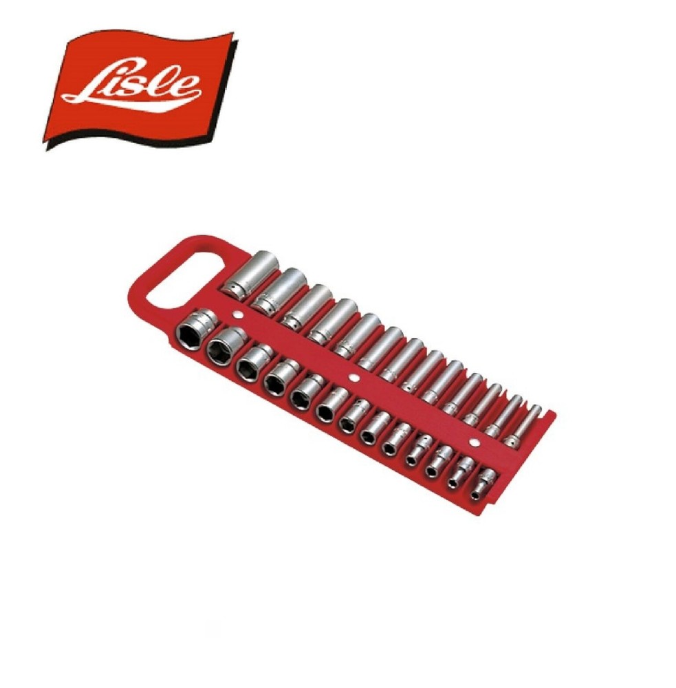 LISLE TOOLS 1/4 Socket Holder Red 40120