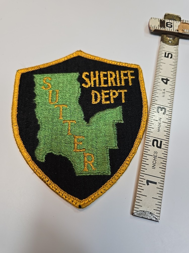 Sutter County Sheriff Dept Sew-on Patch California
