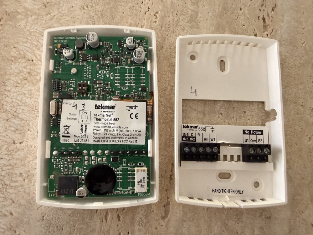 Tekmar 552 Thermostat ONE STAGE HEAT