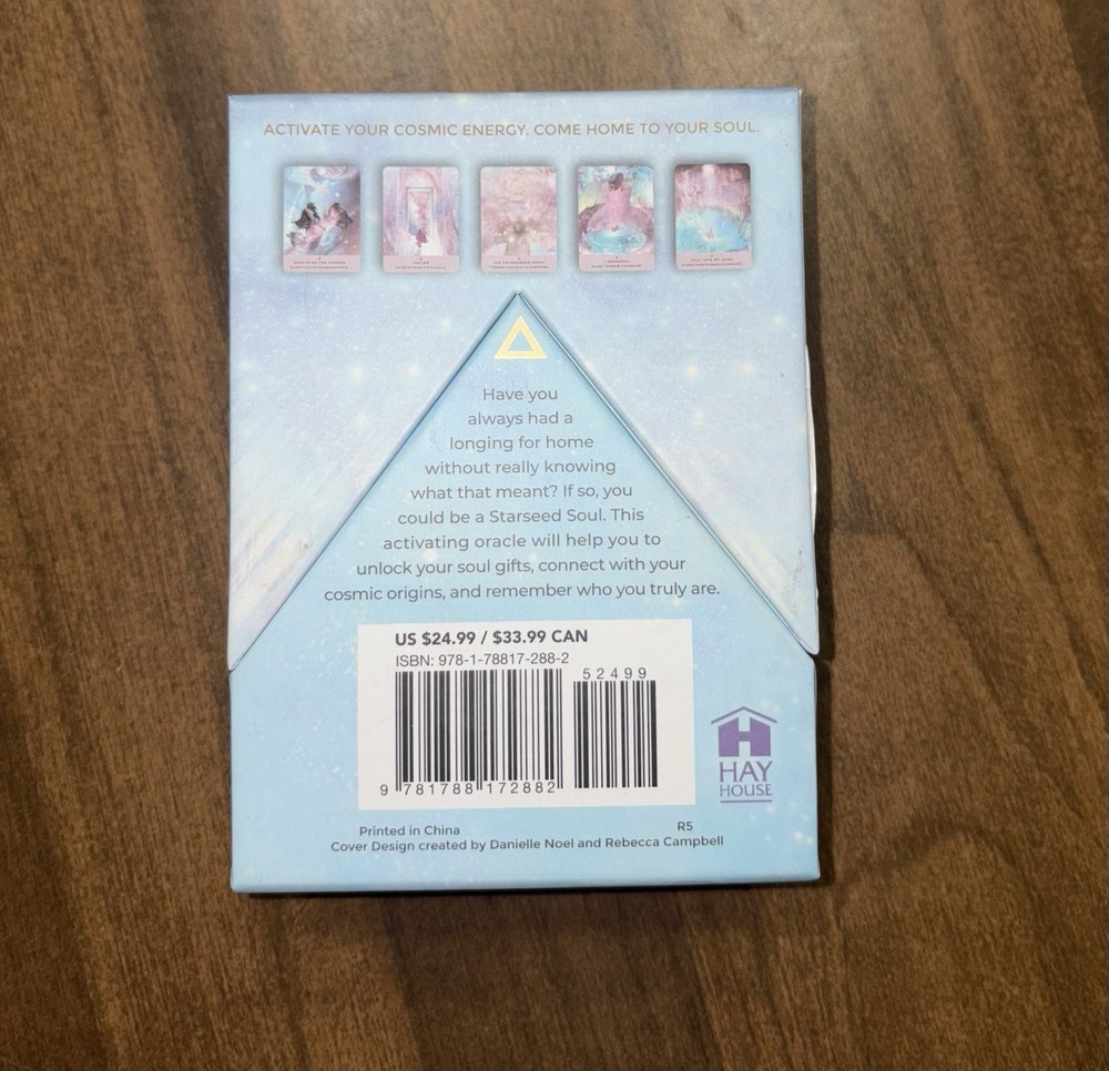 The Starseed Oracle Ethereal 53-Card Deck and Guidebook