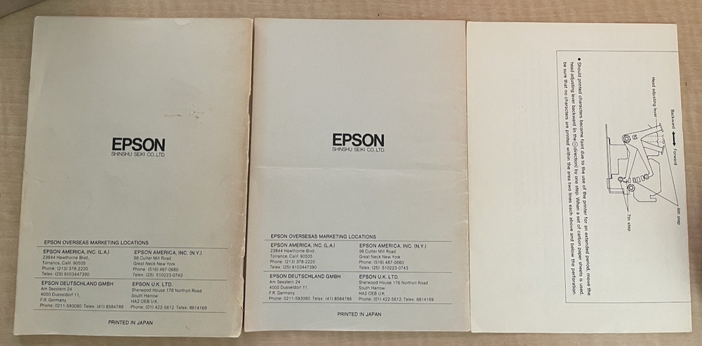 Vintage MX-80 Operation Manual & Apple II Interface Kit Manual