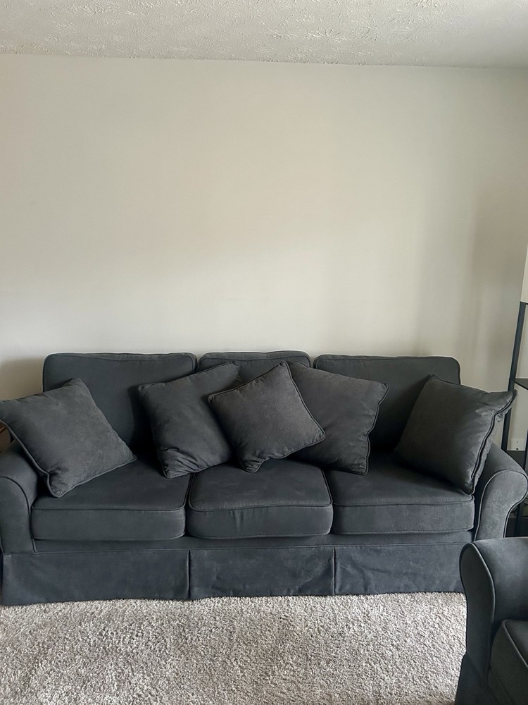 Gray Loveseat And Sofa Set