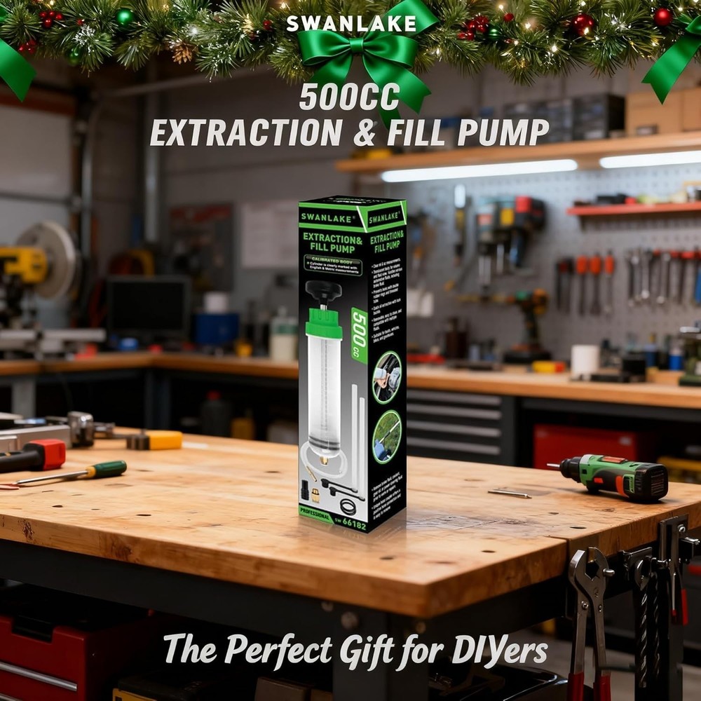 Powerful Automotive Fluid Pump Extractor with Leak-Proof Design & Extensions
