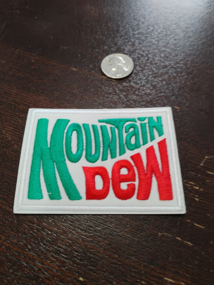 🥤🥤New Mountain Dew - Embroidered Iron on Patch