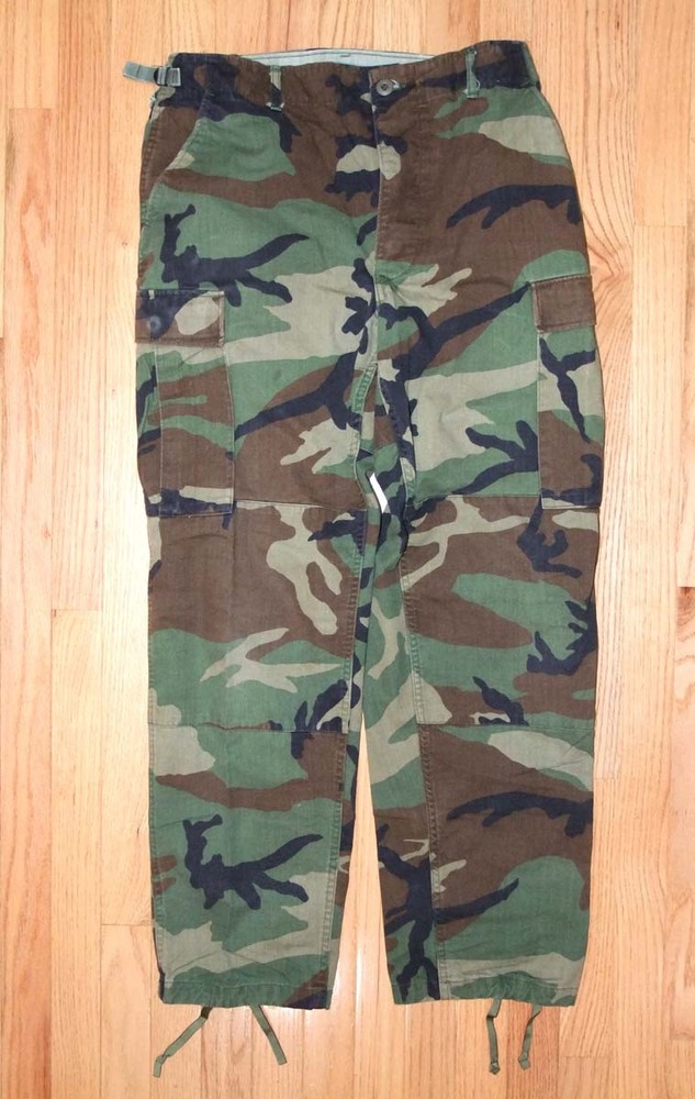 USGI Woodland BDU Trousers, NYCO:  Medium-Regular