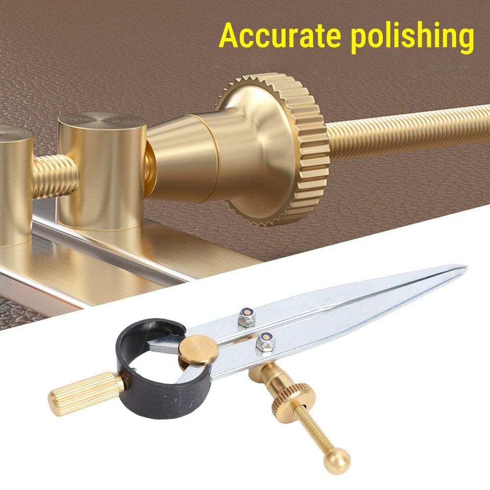 Spring Wing Divider Caliper Lockable 4in Leather Compass Creaser Compass Tool