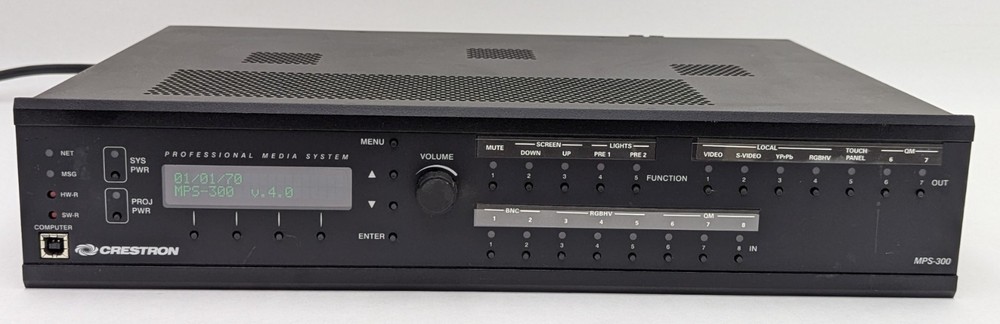 Crestron MPS-300 Professional Presentation System Switcher Amplifier Amp Control