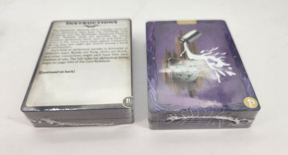 Pathfinder Alchemy Deck 2e TTRPG Alchemist Item Tabletop Reference Gaming Cards