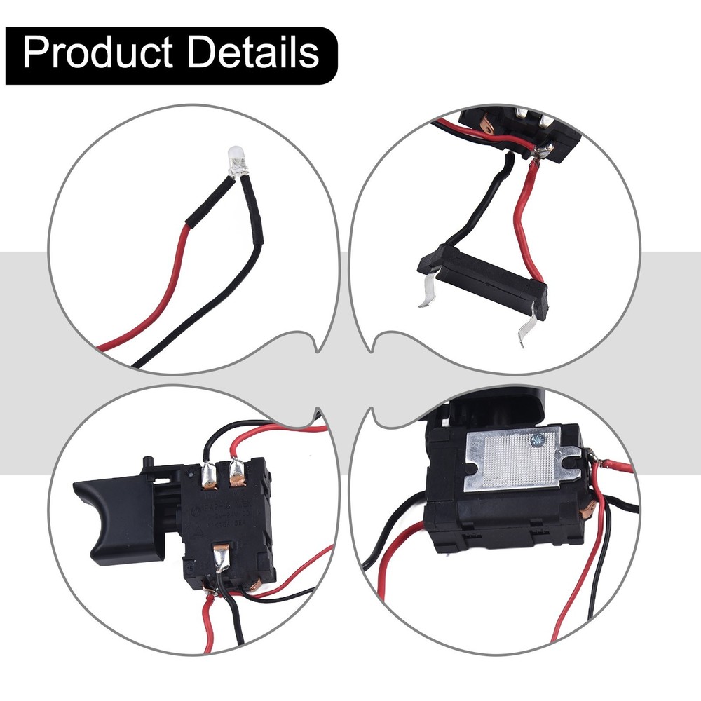 7.2V??24V Electric Drill Dustproof Control Push Button Trigger Switch 16A