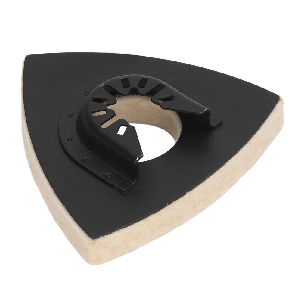 5PCS Wool Polishing Pad With Base Triangular Felt Buffing Pad For Oscillating