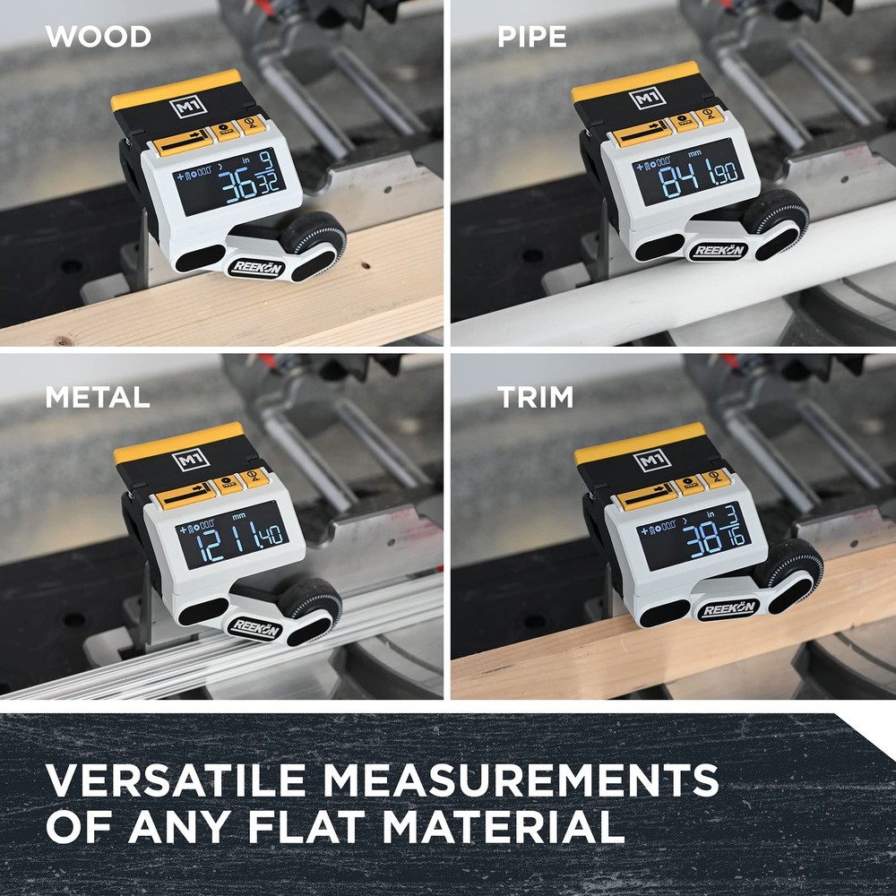 REEKON M1 Caliber Measuring Tool for Miter Saws – Eliminates Need Solid Black