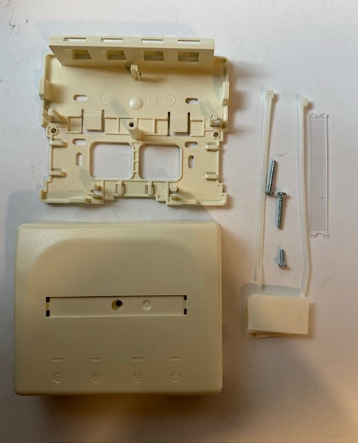 10 Pack COMMSCOPE ( 1933671-1 ) 4-Port SURFACE MOUNT Module Kits - Almond