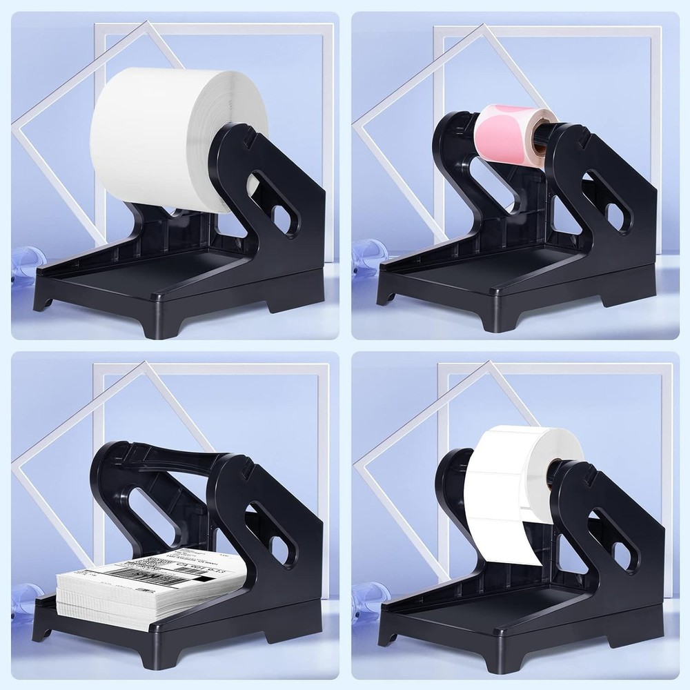 Phomemo Black Label Holder for Rolls and Fan-Fold Labels Shipping Label Printer