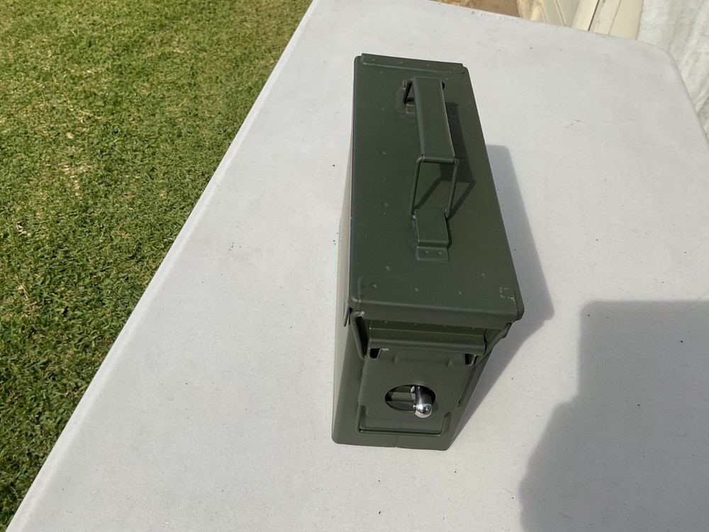 Ammo or regular storage box lockable new condition green