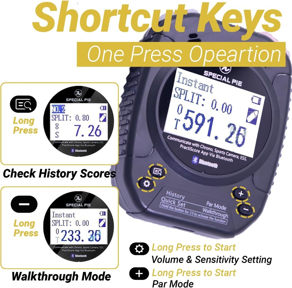 Shooting Timer with Bluetooth for Competition IPSC