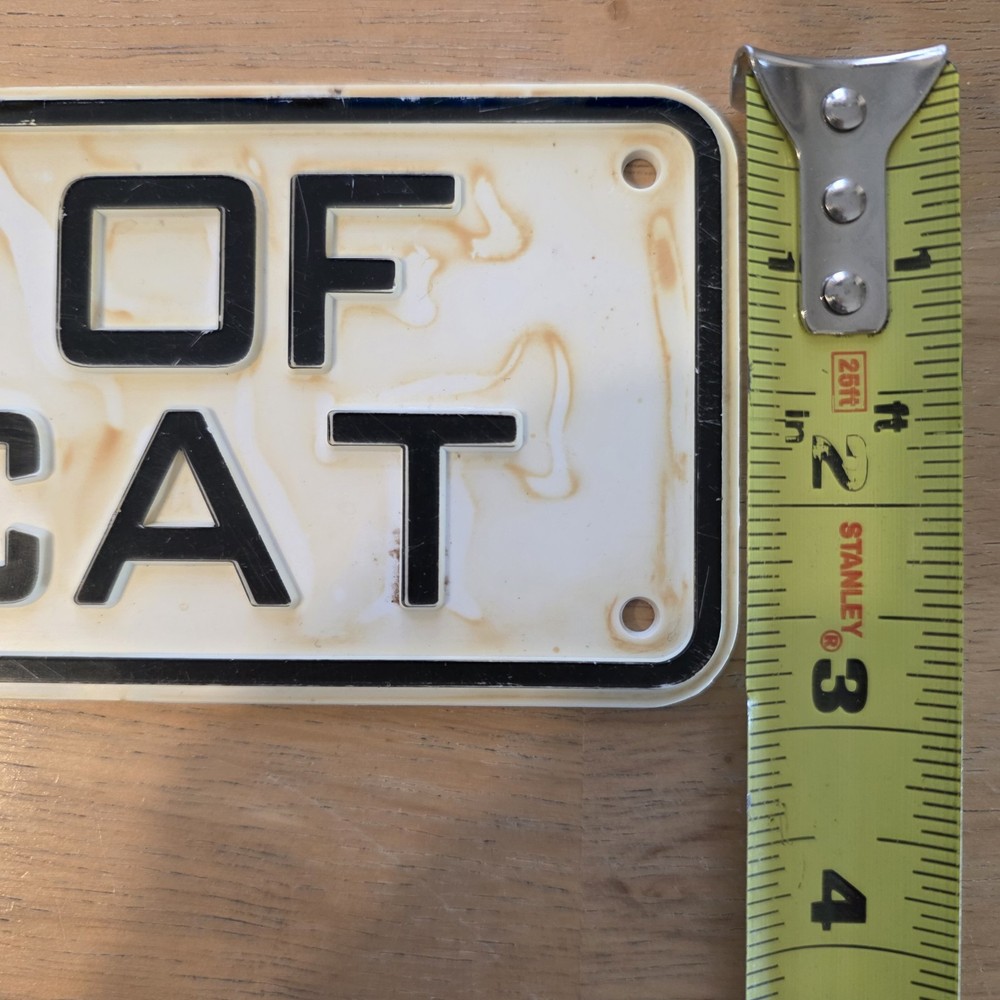 Beware of Attack Cat Sign