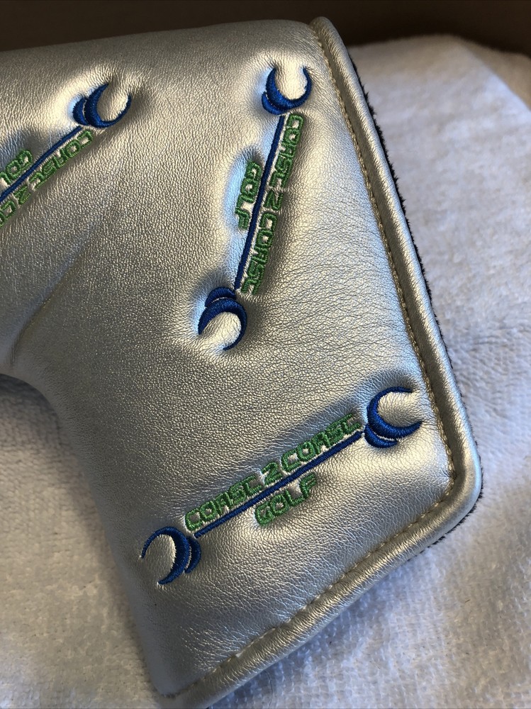 Silver coast 2 coast golf blade putter cover