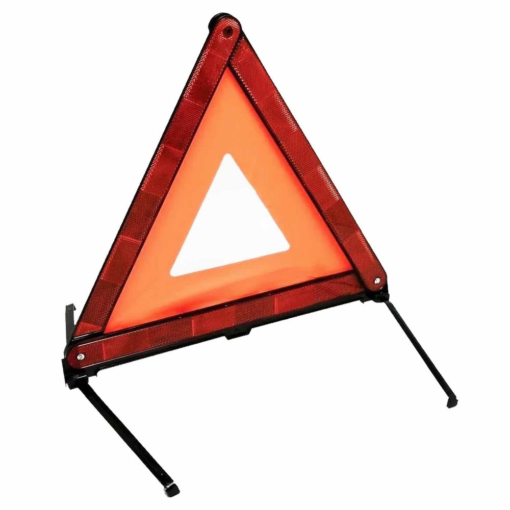 Warning Triangle Emergency Breakdown Foldable Sign Hazard Eu Reflective Car New