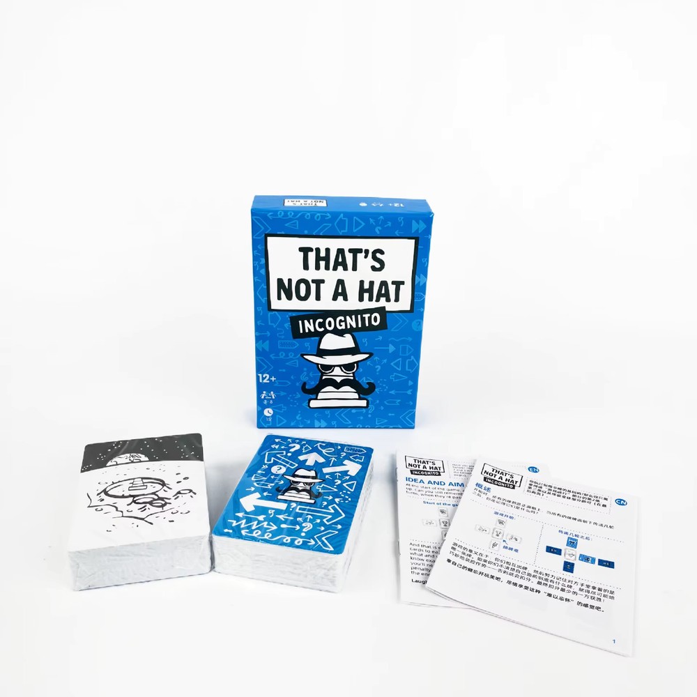3x That's Not a Hat - Fun Bluffing & Memory Party Game for All Ages Components