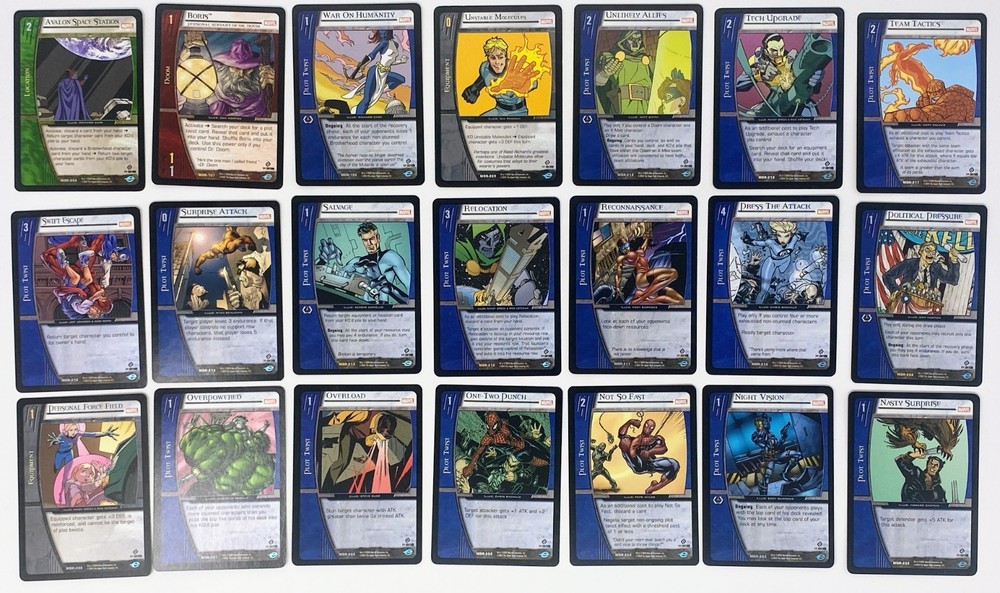 Upper Deck Vs System: Marvel Origins Near Complete Set 1st Edition (219/220)