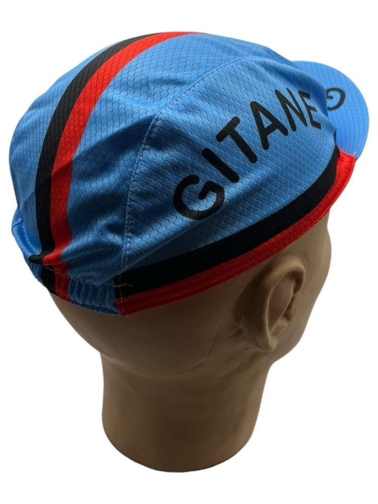 Vintage Gitane Cycling Hat Cap Flip Up Leroux